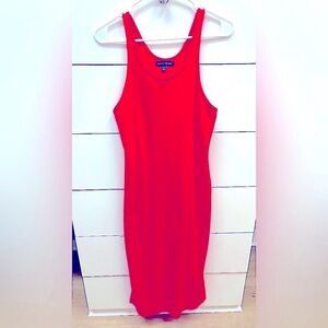 Banana Republic Vibrant Red Midi Dress size small